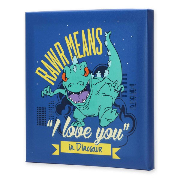 Rugrats Reptar Rawr Means I Love You Canvas Wall Decor Open Road